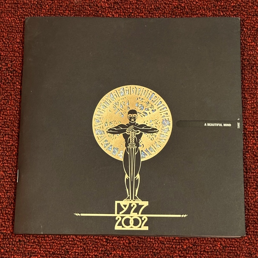 74th Annual Academy Awards Official Program